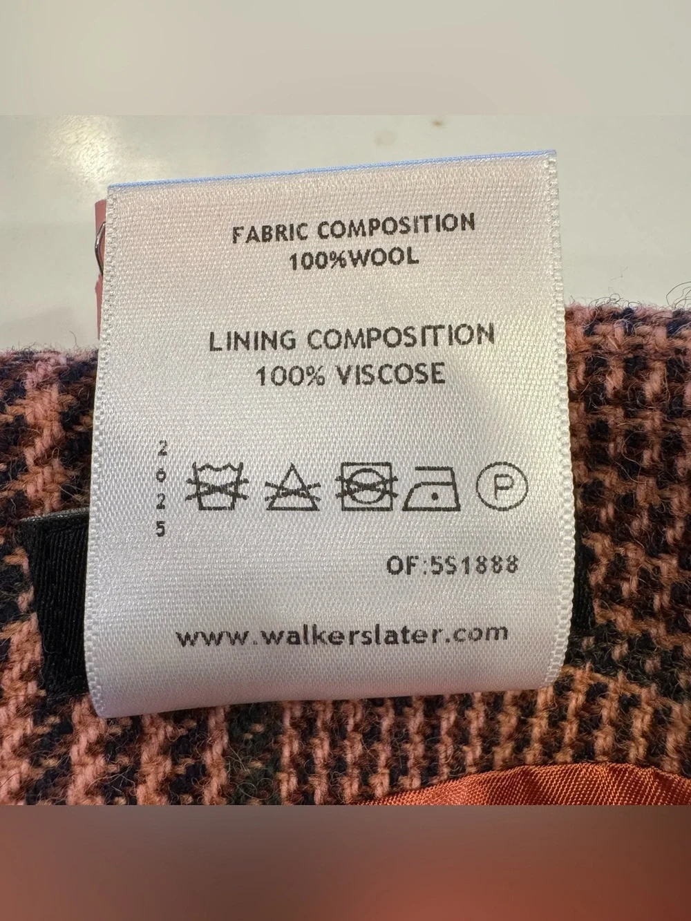 Walker Slater Kim Scottish Wool Tweed Plaid Wrap A-Line Mini Skirt UK 6 US 2